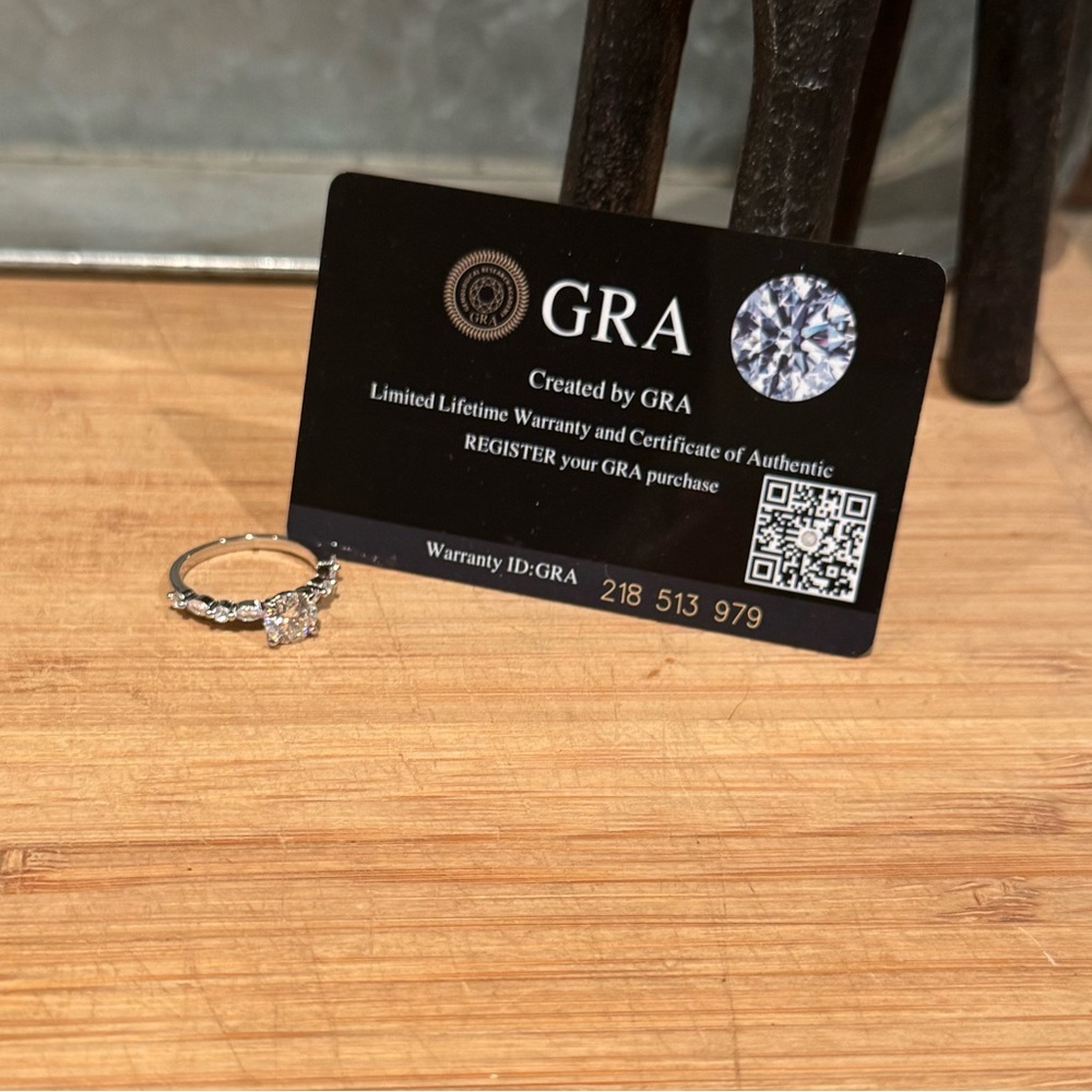 #132 1.75 ctw Moissanite ring
